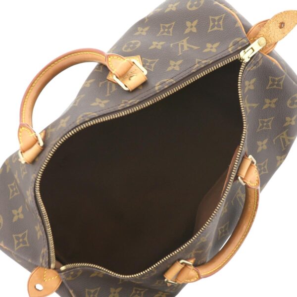 1240002009583 6 Louis Vuitton Speedy 35 Monogram Bag Brown