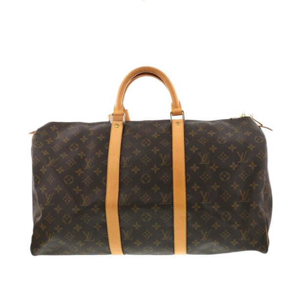 1240002009584 1 Louis Vuitton Keepall 50 Monogram Bag Brown