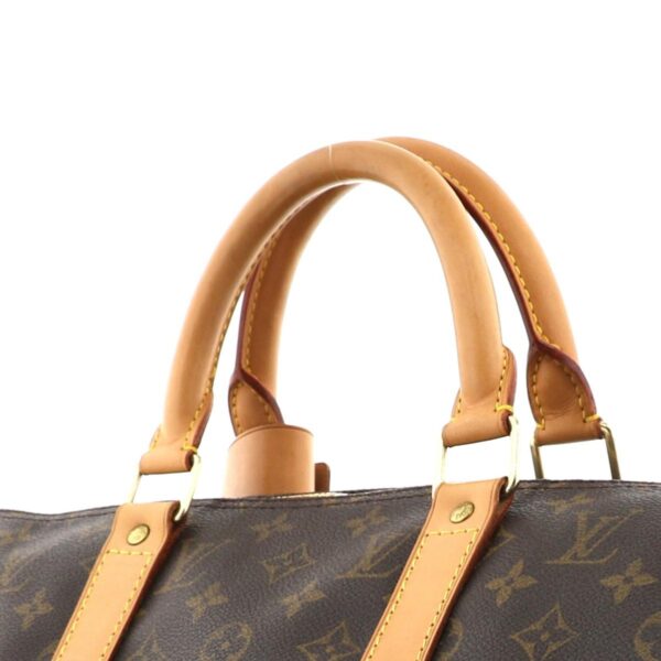 1240002009584 3 Louis Vuitton Keepall 50 Monogram Bag Brown