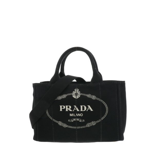 1240002009721 1 Prada Canapa Mini 2WAY Bag Black