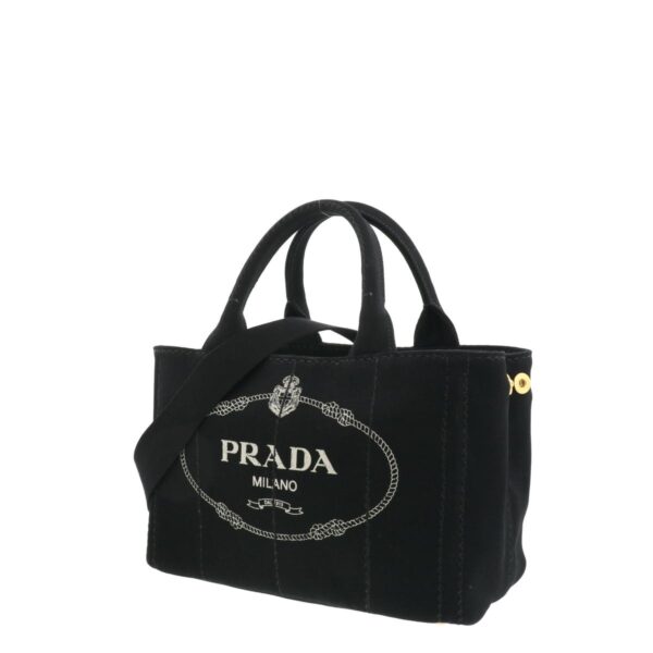 1240002009721 2 Prada Canapa Mini 2WAY Bag Black