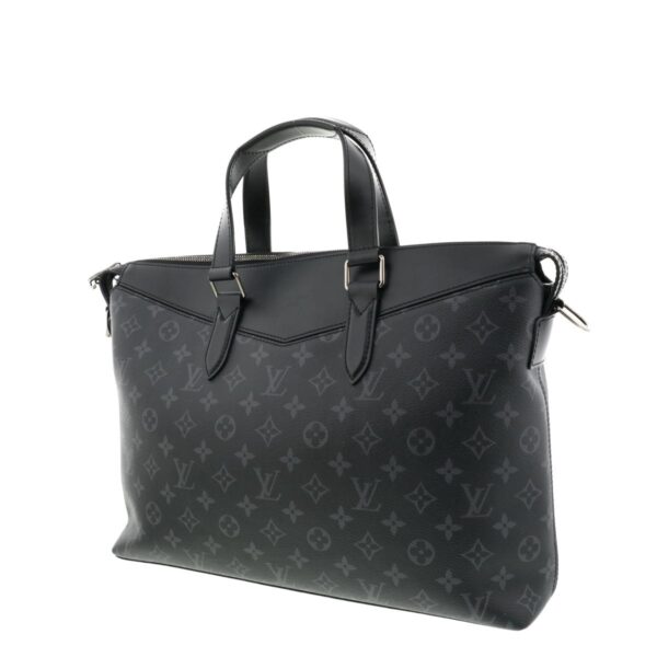 1240002009723 2 Louis Vuitton Explorer Monogram Eclipse Briefcase Black