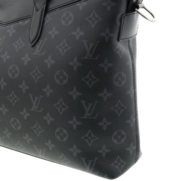 1240002009723 4 Louis Vuitton Explorer Monogram Eclipse Briefcase Black