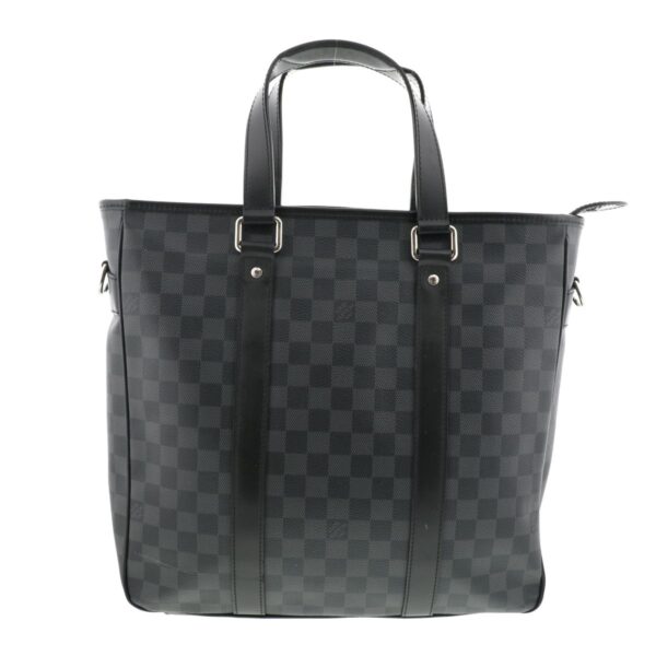 1240002009724 1 Louis Vuitton Tadao PM Damier Graphite Briefcase Black