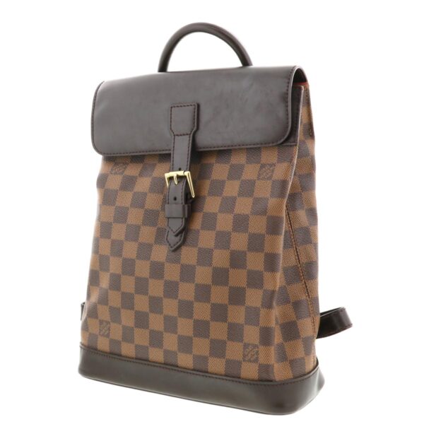 1240002009863 2 Louis Vuitton Soho Damier Ebene Backpack Brown