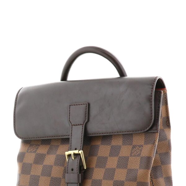 1240002009863 4 Louis Vuitton Soho Damier Ebene Backpack Brown