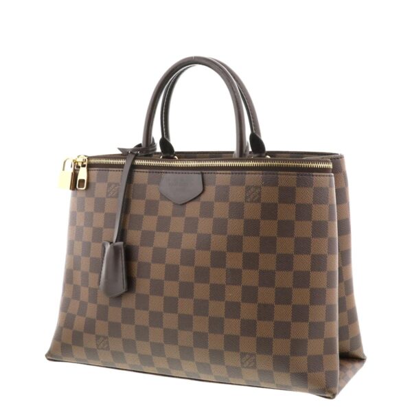 1240002009944 2 Louis Vuitton Brompton Shoulder Handbag Damier Ebene