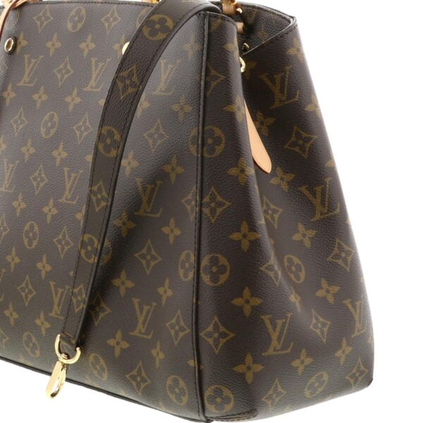 1240002009998 4 Louis Vuitton Monogram Montaigne GM Handbag Brown