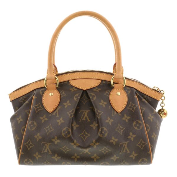 1240002010078 4 Louis Vuitton Tivoli PM Monogram Canvas Handbag Brown