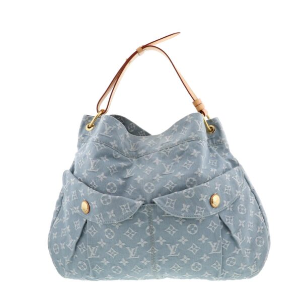 1240002010132 1 Louis Vuitton Daily GM Monogram Denim Shoulder Bag Blue