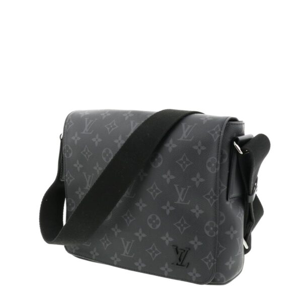 1240002010260 2 Louis Vuitton Monogram Eclipse District PM NM Shoulder Messenger Bag Black