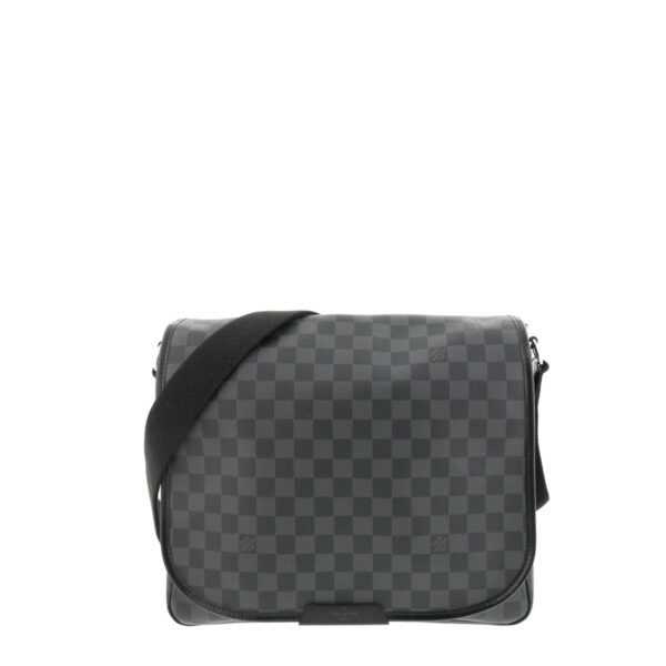 1240002010424 1 Louis Vuitton Damier Graphite Daniel MM Shoulder Messenger Bag Gray