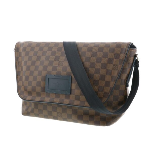 1240002010496 2 Louis Vuitton Sprinter MM Bag Shoulder Bag Damier Ebene Brown