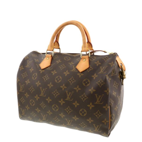 1240002010505 2 Louis Vuitton Monogram Speedy 30 Handbag Brown