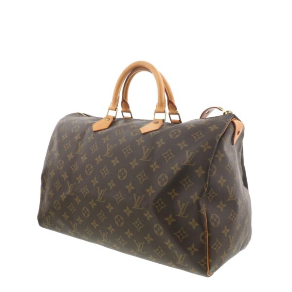 1240002010514 2 Louis Vuitton Monogram Speedy 40 Bag Brown