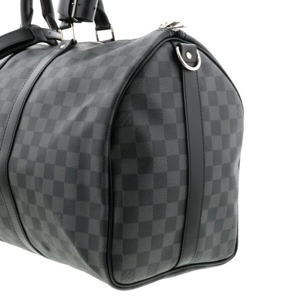 1240002010722 4 Louis Vuitton Keepall Bandolier 45 Bag Bag Damier Graphite Gray