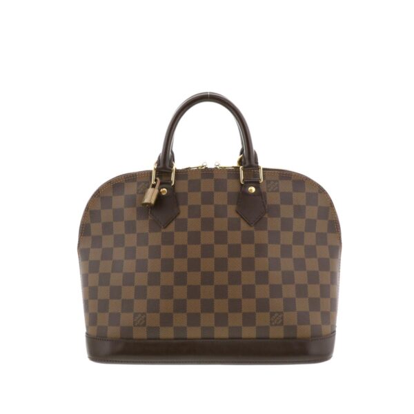 1240002011097 1 Louis Vuitton Alma PM Bag Handbag Damier Ebene Brown