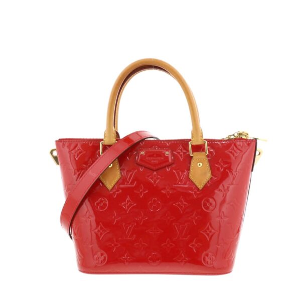 1240002011372 1 Louis Vuitton Montebello PM Handbag Vernis Sleaze Red