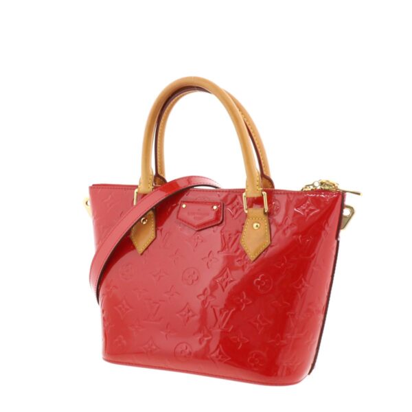 1240002011372 2 Louis Vuitton Montebello PM Handbag Vernis Sleaze Red