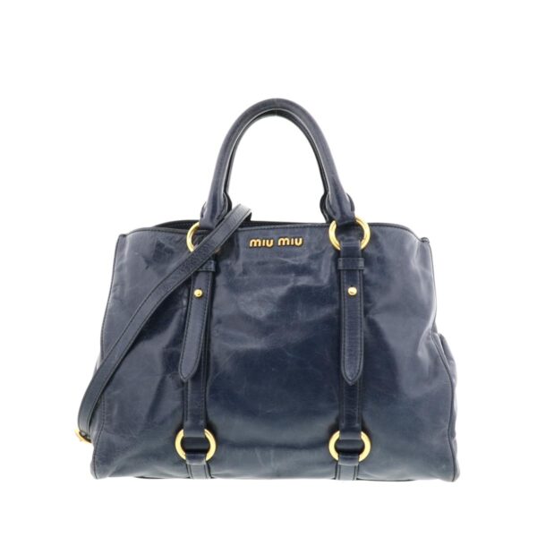 1240002011617 1 Miu Miu 2way Handbag Blue