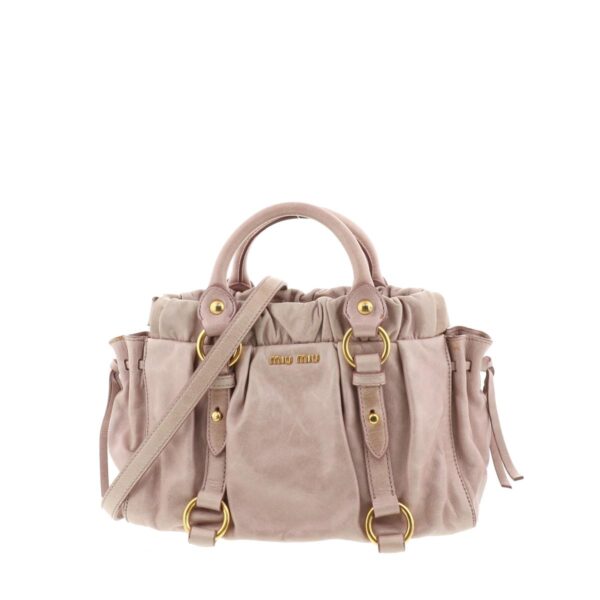 1240002011773 1 Miu Miu 2way Handbag Vitello Lux Pink