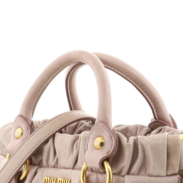 1240002011773 3 Miu Miu 2way Handbag Vitello Lux Pink