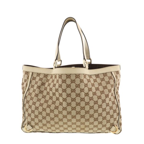 1240002011803 4 Gucci GG Canvas Tote Bag Beige