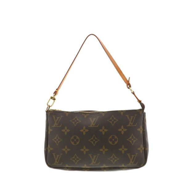 1240002012017 1 Louis Vuitton Pochette Accessoire Clutch Bag Monogram Brown