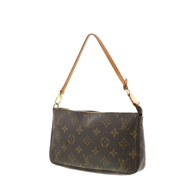 1240002012017 2 Louis Vuitton Pochette Accessoire Clutch Bag Monogram Brown