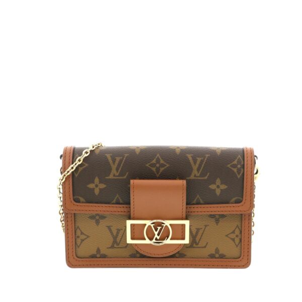 1240002012059 1 Louis Vuitton Portfolio Dauphin Shoulder Bag Monogram Reverse