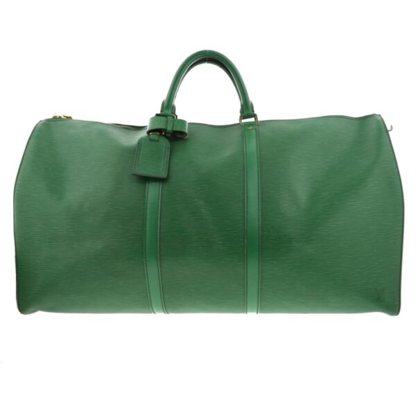 1240002012280 1 Louis Vuitton Epi Keepall 60 Bag Borneo Green