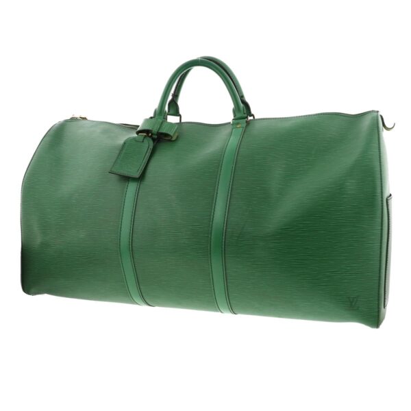 1240002012280 2 Louis Vuitton Epi Keepall 60 Bag Borneo Green