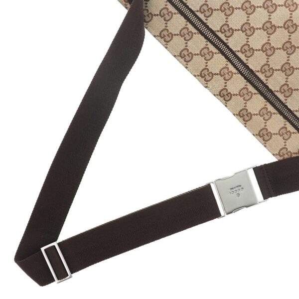 1240002012486 3 Gucci GG Canvas Waist Bag Brown