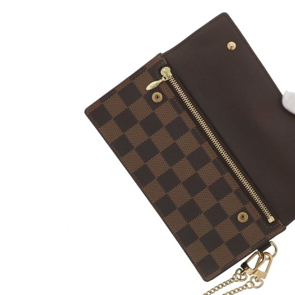 1240002012860 4 Louis Vuitton Portfolio Accordion Long Wallet Damier Ebene