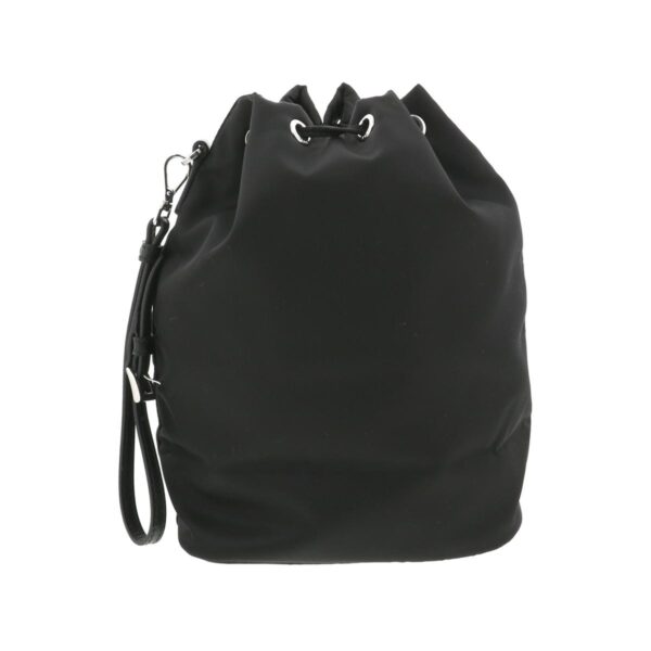 1240002013458 3 Prada Nylon Pouch Drawstring Bag Black