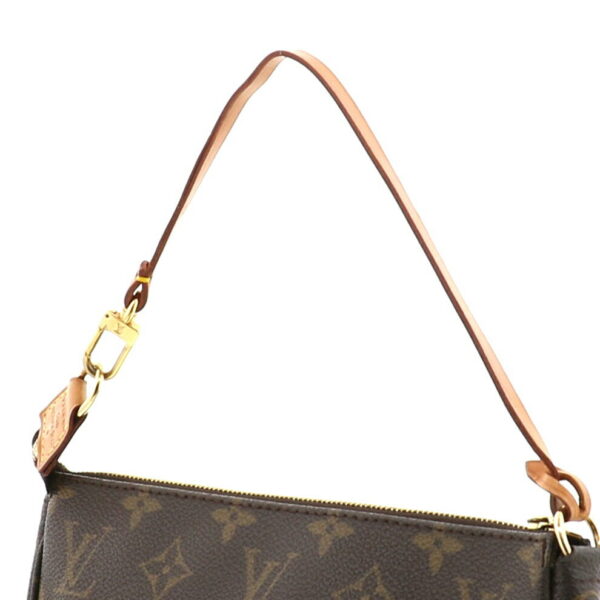 1240002013607 3 Louis Vuitton Pochette Accessory Clutch Monogram Brown