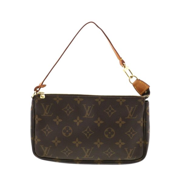 1240002013607 4 Louis Vuitton Pochette Accessory Clutch Monogram Brown