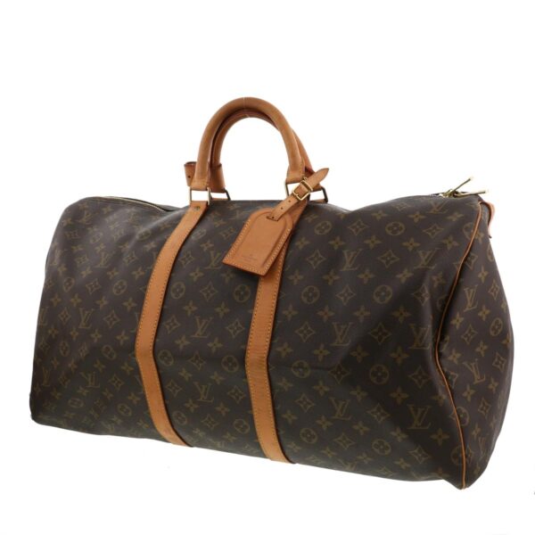 1240002013711 2 Louis Vuitton Keepall 55 Bag Monogram Brown