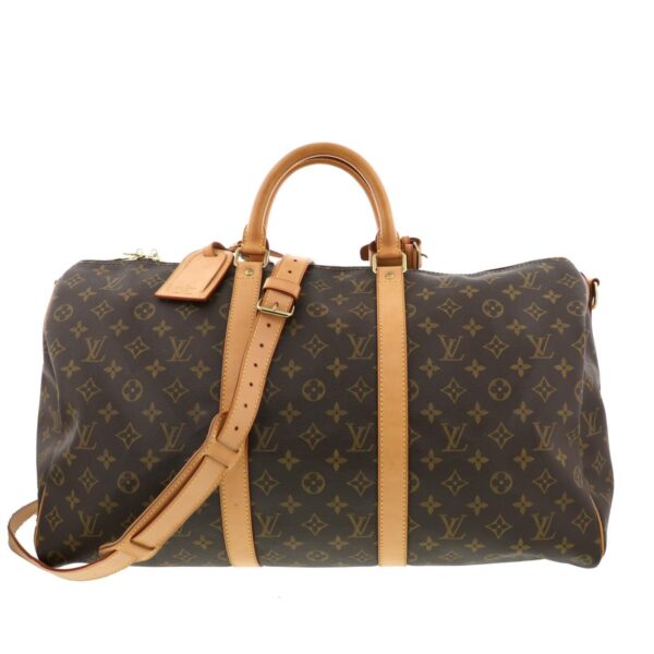 1240002013837 1 Louis Vuitton Keepall Bandolier 50 Bag Monogram