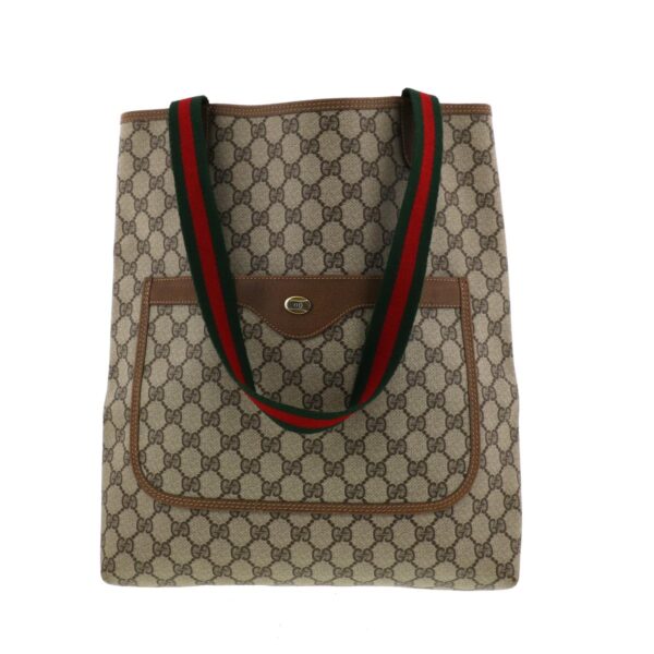 1240002013885 1 Gucci Sherry Line Tote Bag Beige