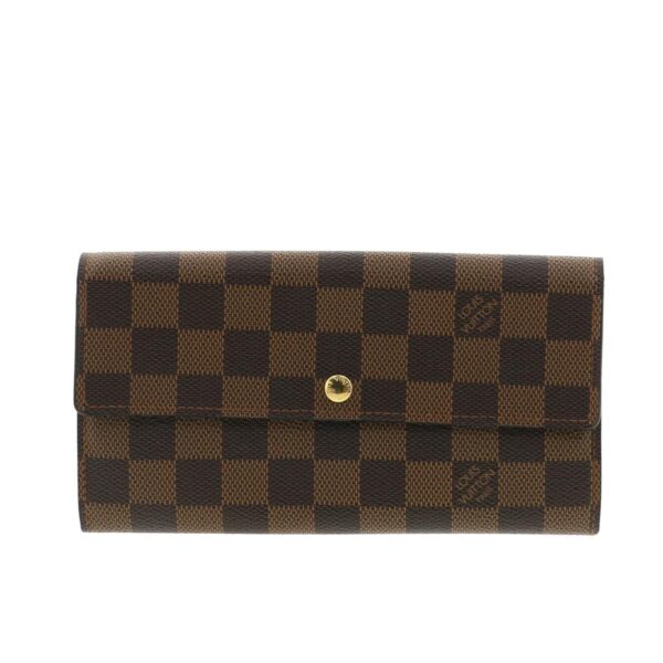 1240002014115 1 Louis Vuitton Portefeuille Sarah Wallet Damier Ebene