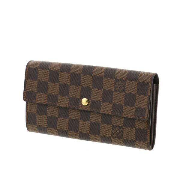 1240002014115 2 Louis Vuitton Portefeuille Sarah Wallet Damier Ebene