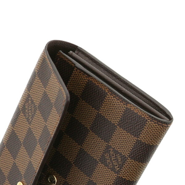 1240002014115 3 Louis Vuitton Portefeuille Sarah Wallet Damier Ebene