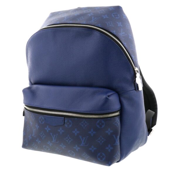 1240002014292 2 Louis Vuitton Discovery Backpack Monogram Taiga Cobalt