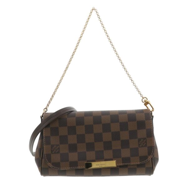 1240002014684 1 Louis Vuitton Favorite PM Shoulder Bag Damier Ebene