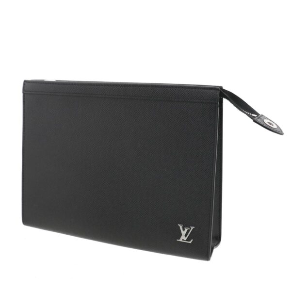 1240002015016 2 Louis Vuitton Pochette Voyage Bag Taiga Noir