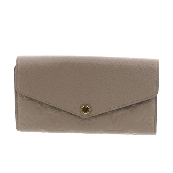 1240002015075 1 Louis Vuitton Portfolio Sarah Bifold Wallet Empreinte Tourterelle Beige