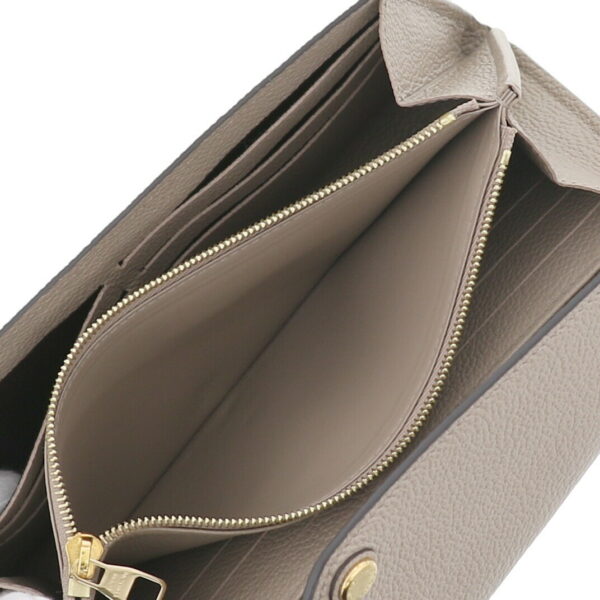 1240002015075 5 Louis Vuitton Portfolio Sarah Bifold Wallet Empreinte Tourterelle Beige