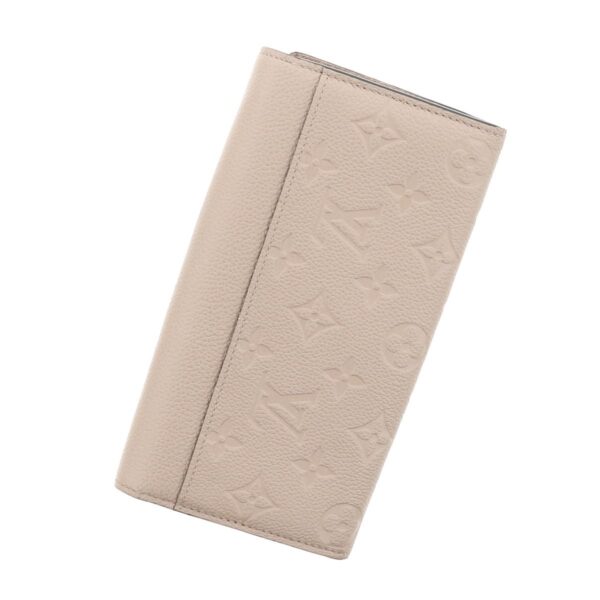 1240002015075 6 Louis Vuitton Portfolio Sarah Bifold Wallet Empreinte Tourterelle Beige