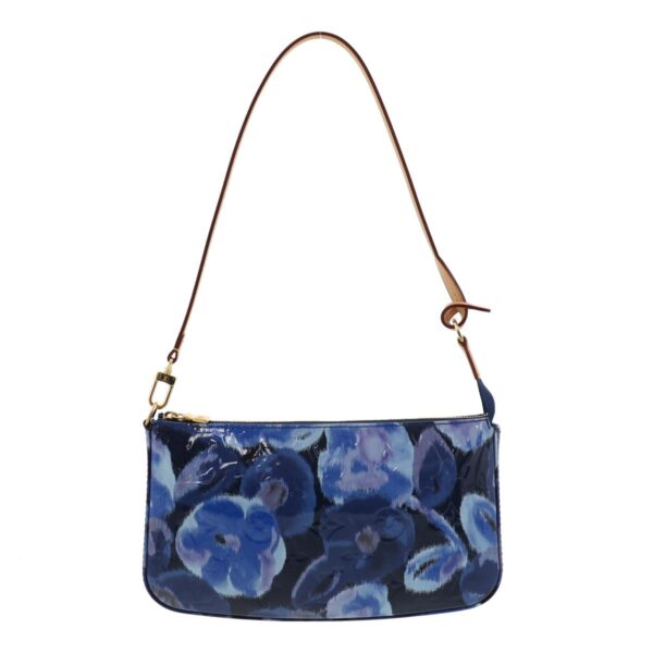 1240002015385 1 Louis Vuitton Pochette Accessory Ikat Flower Bag Vernis Grand Blue